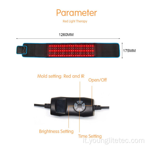 Cintura di terapia a led perdita di peso del dolore